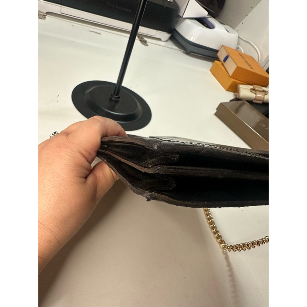 Women's YSL Black Clutch w Unbranded Strap - Picture 11 of 15